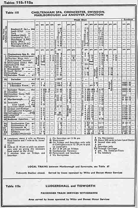 Timetable 1